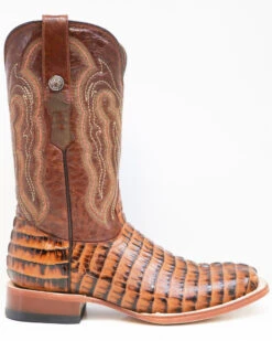 Tanner Mark Men's Caiman Tail Print Western Boots - Broad Square Toe -Fashion Shoes Store 2000284324 235 P2