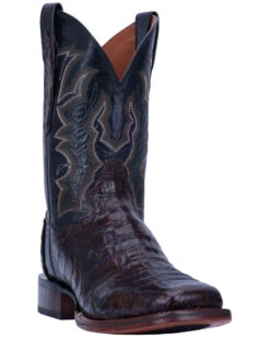 Dan Post Men's Kingsly Caiman Leather Western Boots - Broad Square Toe -Fashion Shoes Store 2000286036 200 P1