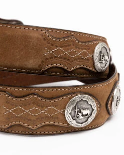Cody James Men's Hair-On Praying Cowboy Concho Western Belt -Fashion Shoes Store 2000291521 200 P4