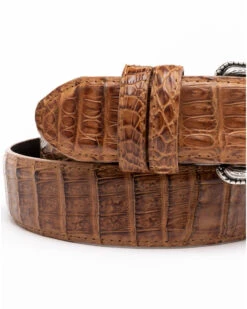 Cody James Men's Brown Hornback Caiman Exotic Belt -Fashion Shoes Store 2000291698 200 P4