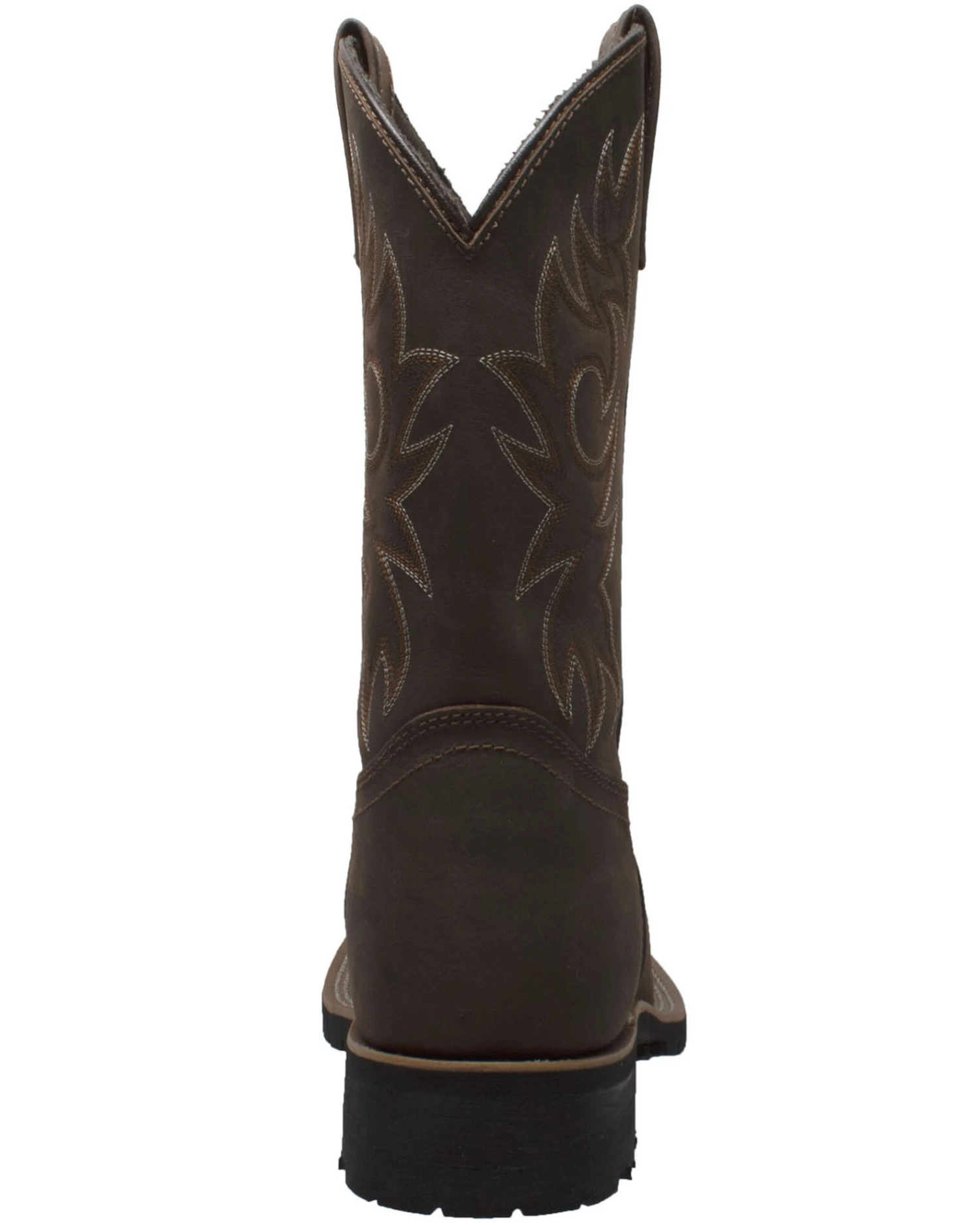 Ad Tec Men's Brown Western Work Boots - Steel Toe 4 Ad Tec Men's Brown Western Work Boots - Steel Toe - Image 2