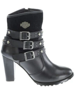 Harley Davidson Women's Abbey Moto Boots - Round Toe -Fashion Shoes Store 2000292263 001 P2