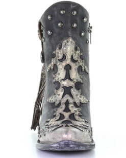 Corral Women's Metallic Overlay Fashion Booties - Pointed Toe -Fashion Shoes Store 2000293475 900 P5