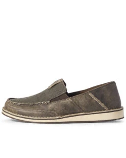 Ariat Men's Gray Noir Cruiser Shoes - Moc Toe