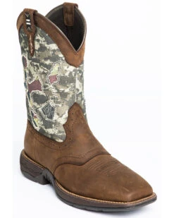 Brothers & Sons Men's Tychee Camo Flag Underlay Western Performance Boots - Broad Square Toe -Fashion Shoes Store 2000294854 340 P1