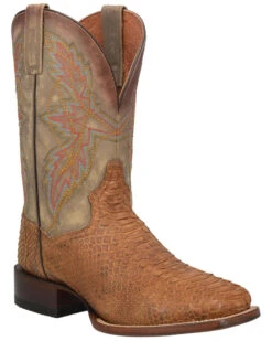 Dan Post Men's Dry Gulch Python Exotic Boots - Broad Square Toe -Fashion Shoes Store 2000308357 280 P1
