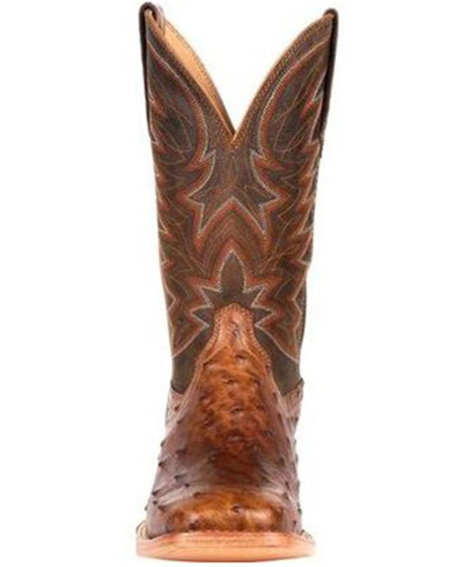 Durango Men's Wheat Brown Exotic Full-Quill Ostrich Western Boots - Square Toe 4 Durango Men's Wheat Brown Exotic Full-Quill Ostrich Western Boots - Square Toe - Image 2