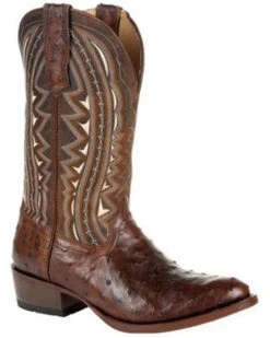 Durango Men's Exotic Full-Quill Ostrich Western Boots - Medium Toe -Fashion Shoes Store 2000315554 200 P1