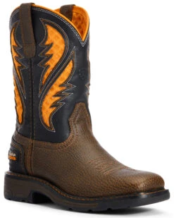 Ariat Boys' VentTEK Western Work Boots - Broad Square Toe