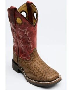 Cody James Boys' Reptile Print Western Boots - Broad Square Toe -Fashion Shoes Store 2000328726 920 P1