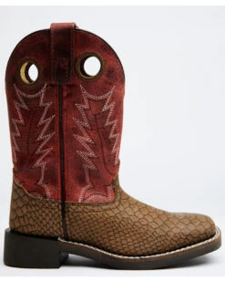 Cody James Boys' Reptile Print Western Boots - Broad Square Toe -Fashion Shoes Store 2000328726 920 P2