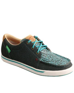 Twisted X Women's Dark Teal Casual Shoes - Moc Toe -Fashion Shoes Store 2000331353 442 P1