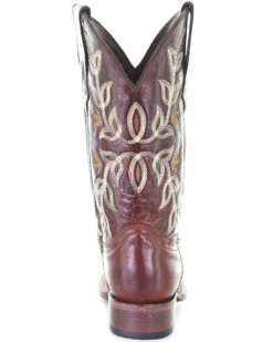 Circle G Women's Cognac Embroidery Western Boots - Square Toe -Fashion Shoes Store 2000332750 235 P4