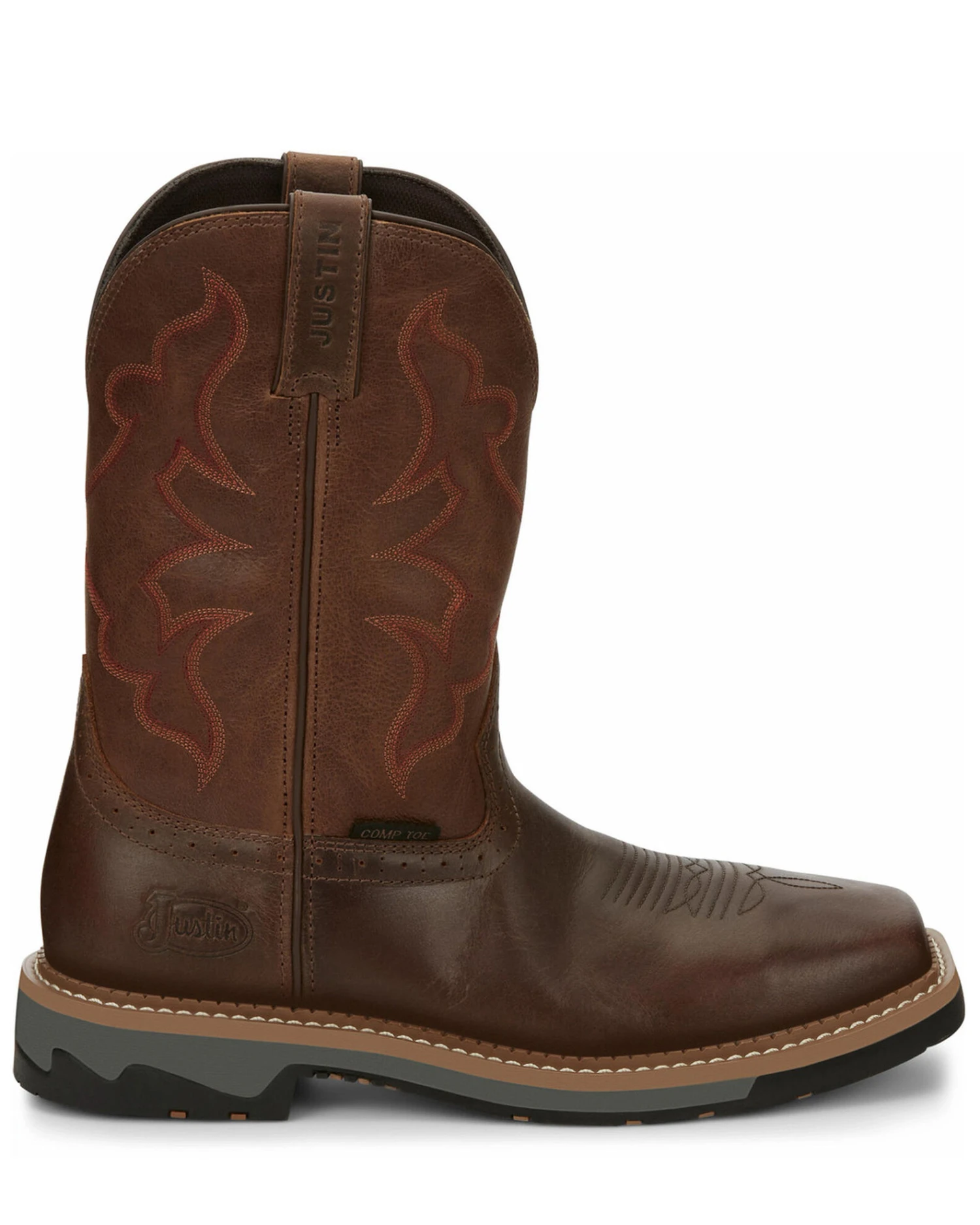 Justin Men's Carbide Western Work Boots - Composite Toe 8 Justin Men's Carbide Western Work Boots - Composite Toe - Image 6