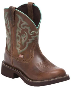 Justin Women's Gemma Brown Western Boots - Round Toe 15 Justin Women's Gemma Brown Western Boots - Round Toe -Fashion Shoes Store 2000335057 201 P1