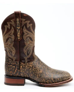 Dan Post Men's Elephant Print Western Performance Boots - Broad Square Toe -Fashion Shoes Store 2000338062 235 P2