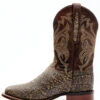 Dan Post Men's Elephant Print Western Performance Boots - Broad Square Toe