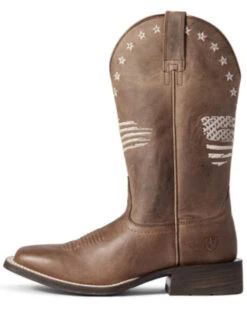 Ariat Women's Circuit Patriot Western Boots - Broad Square Toe