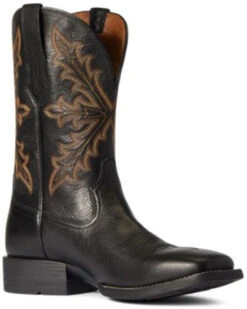 Ariat Men's Qualifier Night Sky Western Performance Boots - Broad Square Toe -Fashion Shoes Store 2000340988 001 P1