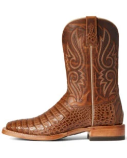 Ariat Men's Denton Exotic Caiman Belly Skin Western Boots - Broad Square Toe