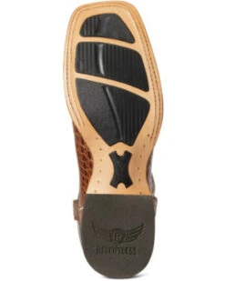 Ariat Men's Denton Exotic Caiman Belly Skin Western Boots - Broad Square Toe -Fashion Shoes Store 2000340993 200 P5
