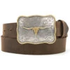 Cody James Men's Scalloped Longhorn Western Belt -Fashion Shoes Store 2000342370 200 P1