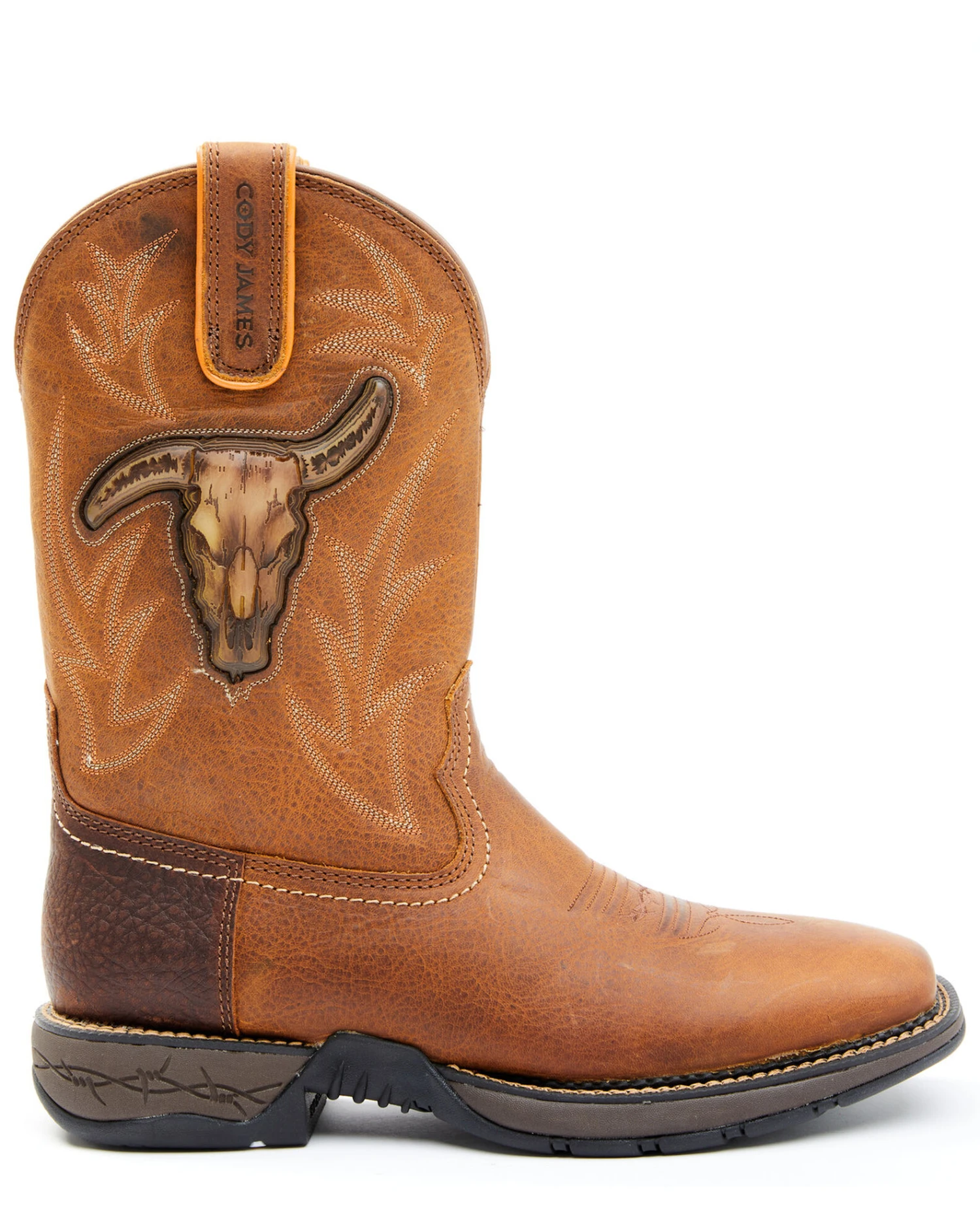 Brothers & Sons Men's Skull Western Performance Boots - Broad Square Toe 4 Brothers & Sons Men's Skull Western Performance Boots - Broad Square Toe - Image 2