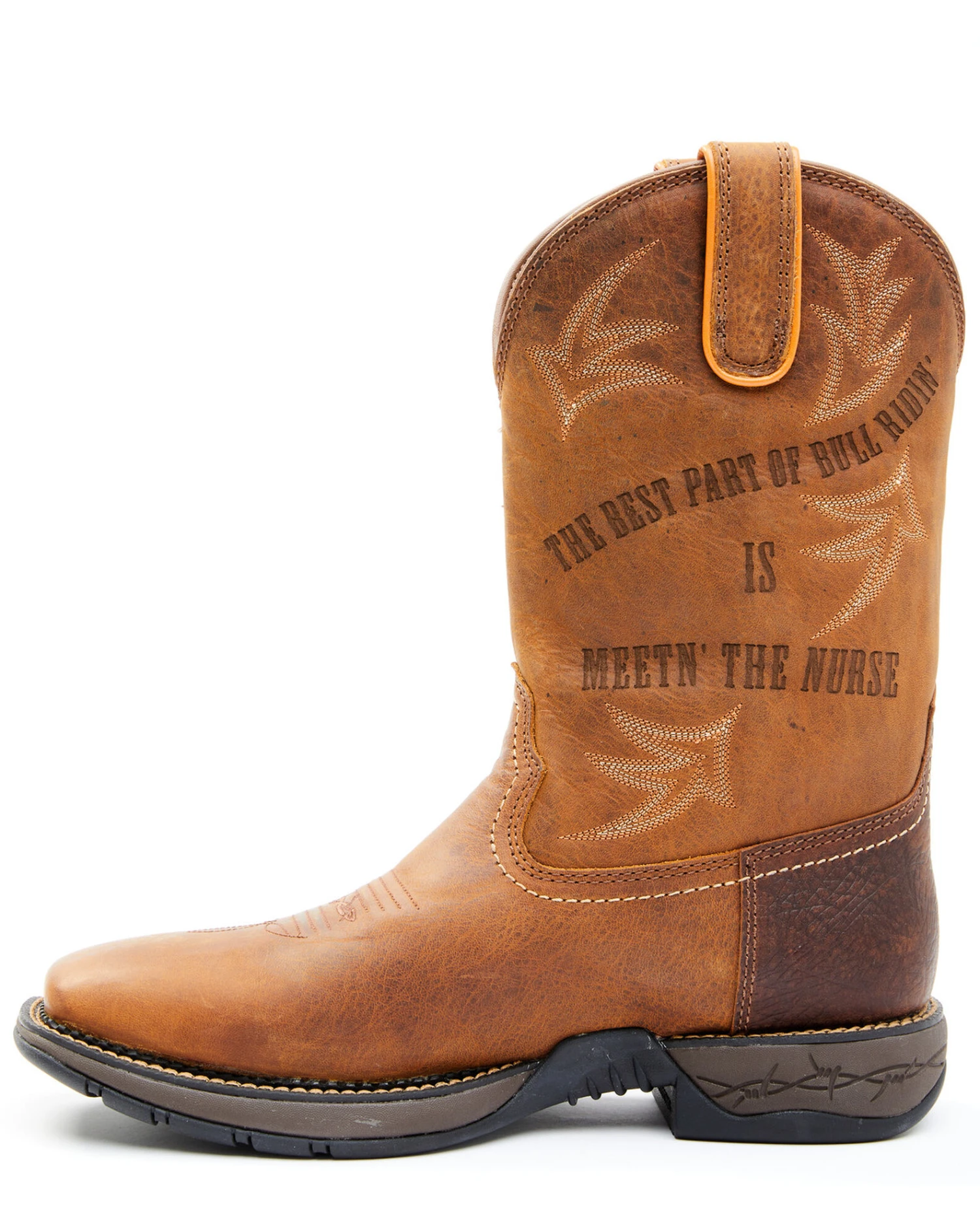 Brothers & Sons Men's Skull Western Performance Boots - Broad Square Toe 6 Brothers & Sons Men's Skull Western Performance Boots - Broad Square Toe - Image 4