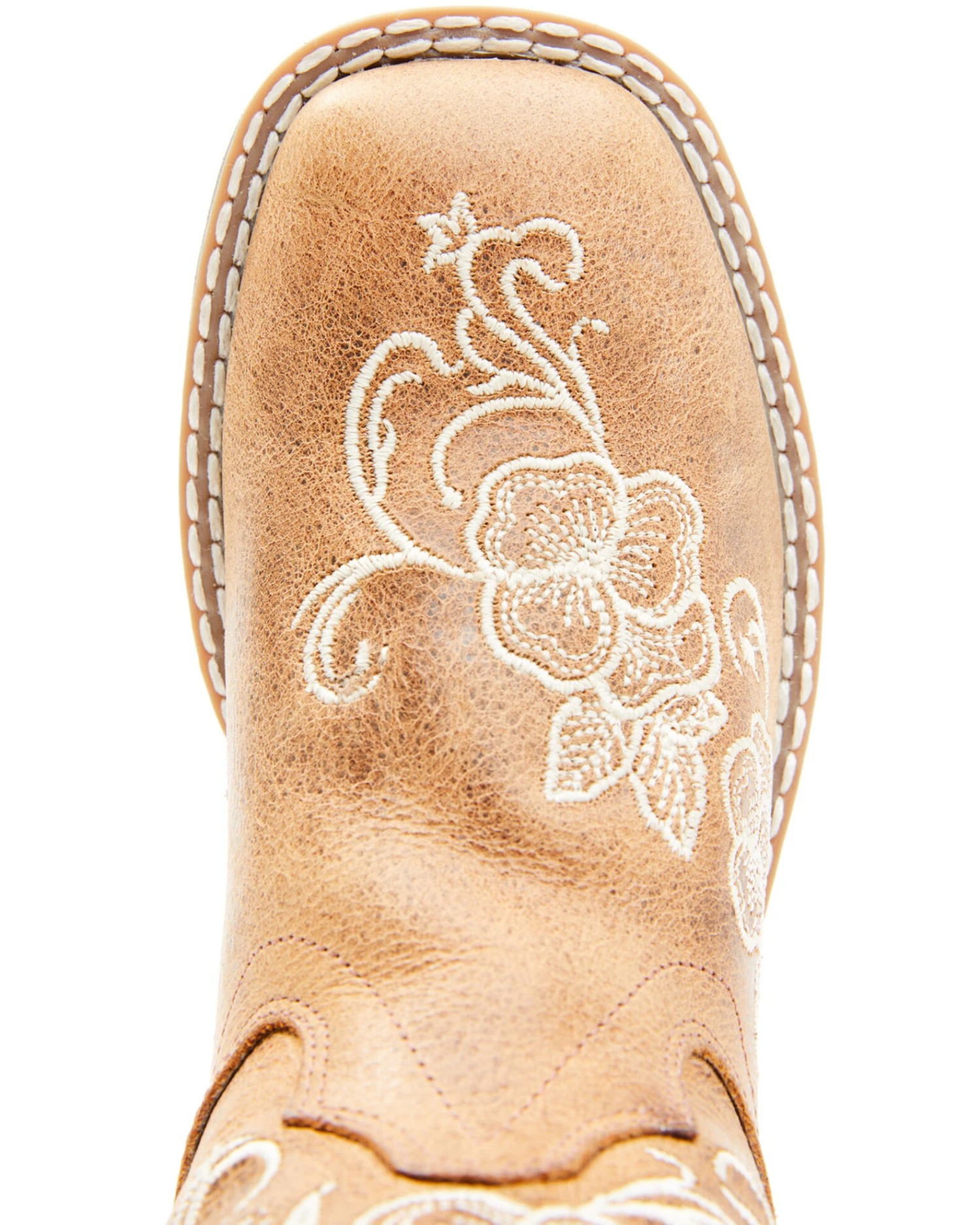 Shyanne Girls' Little Lasy Floral Embroidered Western Boots - Broad Square Toe 9 Shyanne Girls' Little Lasy Floral Embroidered Western Boots - Broad Square Toe - Image 7