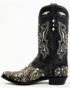 Corral Men's Exotic Python Skin Inlay Western Boots - Snip Toe -Fashion Shoes Store 2000345254 944 P3
