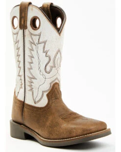 Cody James Boys' Pull On Leather Western Boots - Broad Square Toe -Fashion Shoes Store 2000346554 200 P1