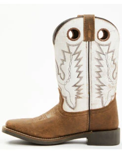 Cody James Boys' Pull On Leather Western Boots - Broad Square Toe -Fashion Shoes Store 2000346554 200 P3
