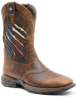 Brothers & Sons Men's Texas Flag Lite Western Performance Boots - Broad Square Toe -Fashion Shoes Store 2000349012 200 P1