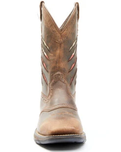 Brothers & Sons Men's Texas Flag Lite Western Performance Boots - Broad Square Toe -Fashion Shoes Store 2000349012 200 P4