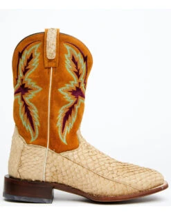 Dan Post Men's Exotic Sea Bass Skin Western Boots - Broad Square Toe -Fashion Shoes Store 2000349224 200 P2