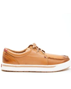 Twisted X Men's Brown Leather Lace Sneakers - Moc Toe -Fashion Shoes Store 2000350228 200 P2