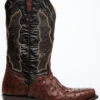 El Dorado Men's Exotic Full-Quill Ostrich Skin Western Boots - Square Toe -Fashion Shoes Store 2000350242 240 P2