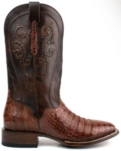 El Dorado Men's Waxy Cowboy Caiman Belly Exotic Western Boots - Broad Square Toe -Fashion Shoes Store 2000355149 221 P2