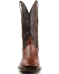 El Dorado Men's Waxy Cowboy Caiman Belly Exotic Western Boots - Broad Square Toe -Fashion Shoes Store 2000355149 221 P4