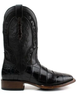 El Dorado Men's American Alligator Exotic Western Boots - Broad Square Toe -Fashion Shoes Store 2000355151 240 P2