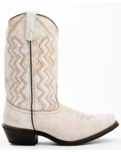 Laredo Women's Rustic Bone Overlay Western Boots - Square Toe -Fashion Shoes Store 2000355799 105 P2