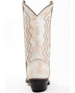 Laredo Women's Rustic Bone Overlay Western Boots - Square Toe -Fashion Shoes Store 2000355799 105 P5