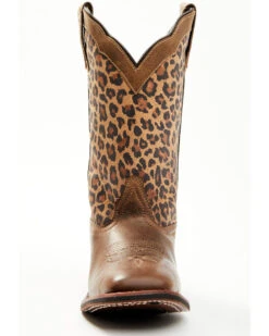 Laredo Women's Leopard Print Western Performance Boots - Broad Square Toe -Fashion Shoes Store 2000355816 240 P4