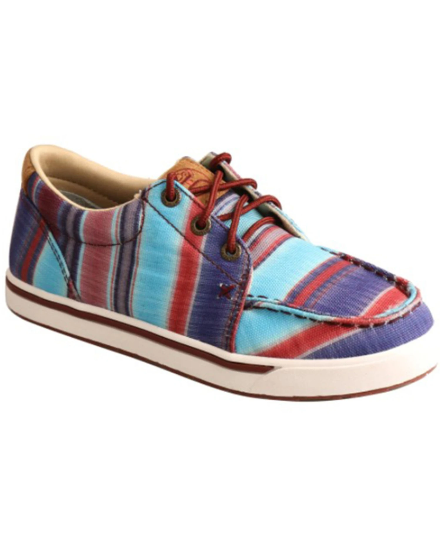 Twisted X Boys' Hooey Serape Print Lace-Up Casual Loper - Moc Toe 3 Twisted X Boys' Hooey Serape Print Lace-Up Casual Loper - Moc Toe