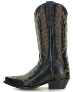 Caborca Silver By Liberty Black Women's Dory Stitch Western Boots - Snip Toe