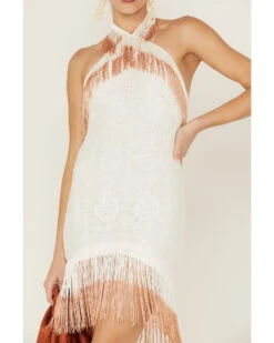 Shyanne Women's Fringe Halter Bodycon Dress -Fashion Shoes Store 2000358606 103 P3