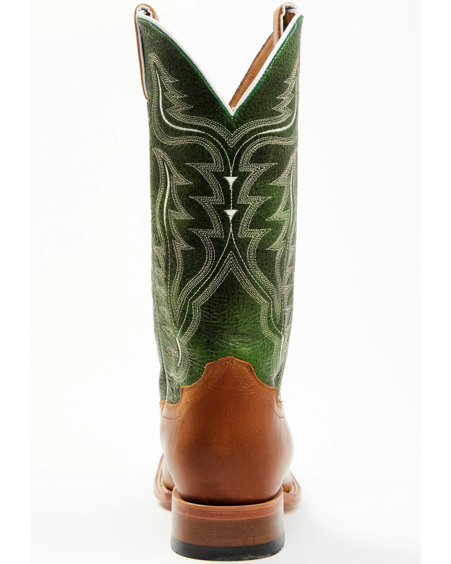 Cody James Men's Peridot Green Leather Western Boots - Broad Square Toe 9 Cody James Men's Peridot Green Leather Western Boots - Broad Square Toe - Image 7