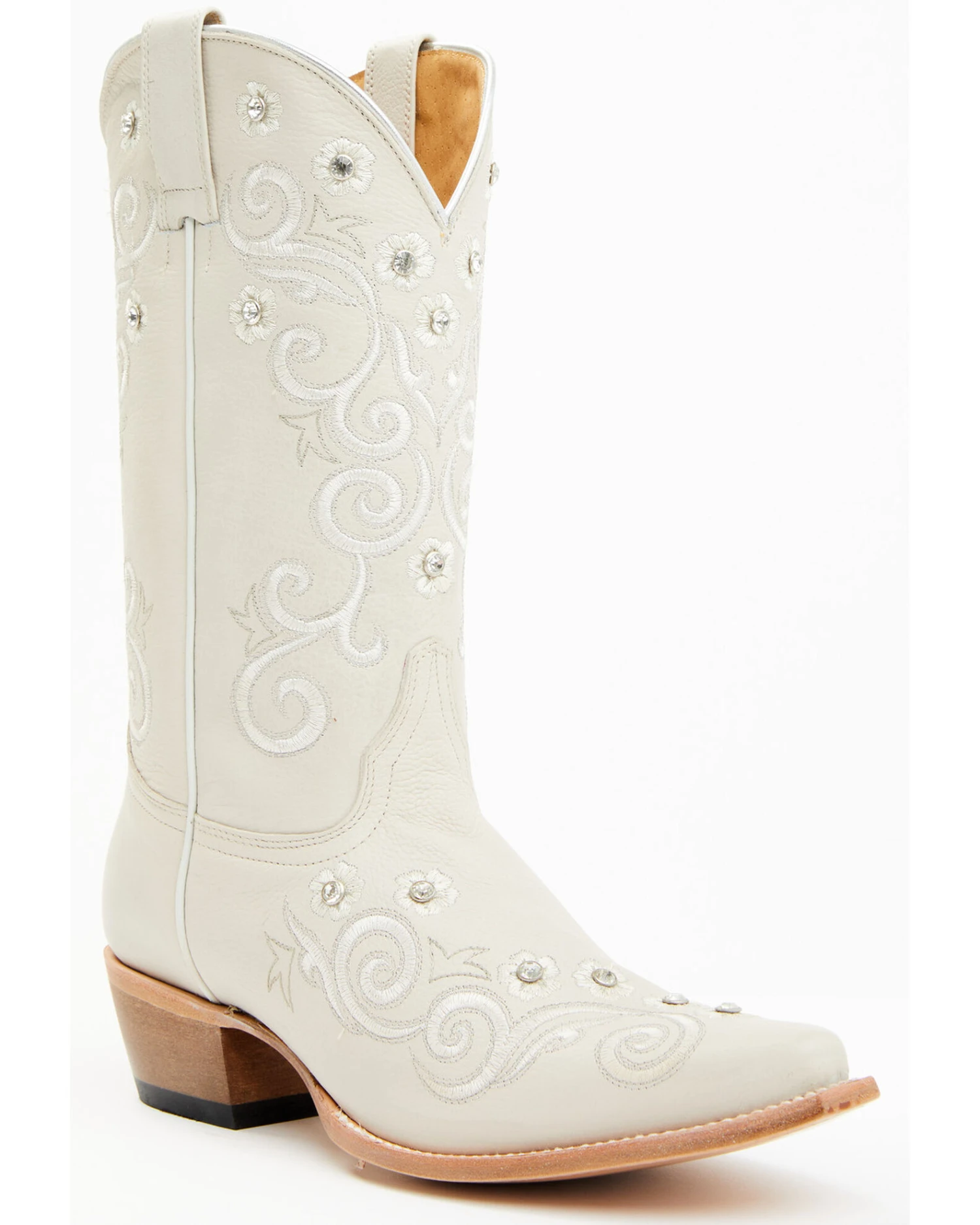 Shyanne Women's Victoria Hueso Studded Stitched Western Boots - Snip Toe 4 Shyanne Women's Victoria Hueso Studded Stitched Western Boots - Snip Toe - Image 2