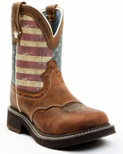 Shyanne Women's Glory Stars & Stripes Shaft Leather Western Boots - Wide Round Toe 15 Shyanne Women's Glory Stars & Stripes Shaft Leather Western Boots - Wide Round Toe -Fashion Shoes Store 2000359653 200 P1