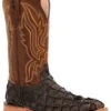 Durango Men's Exotic Pirarucu Skin Western Boots - Broad Square Toe -Fashion Shoes Store 2000359779 201 P1